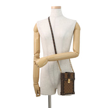 将图像加载到图库查看器中,LOUIS VUITTON Pochette Trunk Vertical BrownM67873 Monogram Reverse Canvas