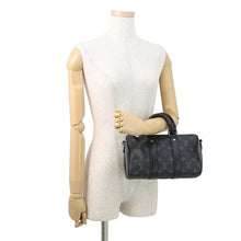 Load image into Gallery viewer, LOUIS VUITTON Keepall Bandouliere NoirM46271 Monogram Eclipse Monogram Eclipse Reverse Size 25