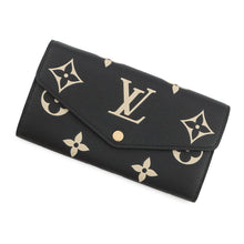 Load image into Gallery viewer, LOUIS VUITTON Portefeuille Sarah Noir/BeigeM80496 Bicolor Monogram Empreinte Leather