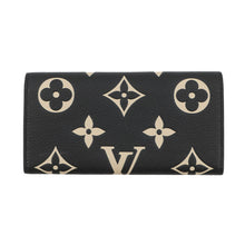 Load image into Gallery viewer, LOUIS VUITTON Portefeuille Emilie Noir/BeigeM83138 Monogram Empreinte Leather