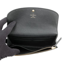 Load image into Gallery viewer, LOUIS VUITTON Portefeuille Emilie Noir/BeigeM83138 Monogram Empreinte Leather