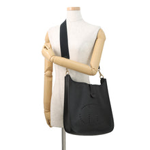 将图像加载到图库查看器中,HERMES Evelyne1 Black Taurillon Clemence Size GM