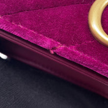 Load image into Gallery viewer, GUCCI GG Marmont ChainShoulder Bag Purple488426 Velour