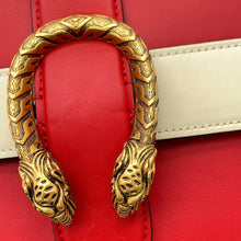 Load image into Gallery viewer, GUCCI Bamboo Dionysus 2-Way Handbag Red/White/Navy448075 Leather Bamboo