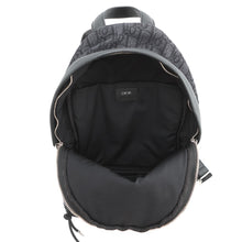 将图像加载到图库查看器中,Dior Oblique Rider Backpack Black Canvas Leather