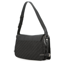 将图像加载到图库查看器中,Dior Street Chic One Shoulder Bag Black Canvas Leather