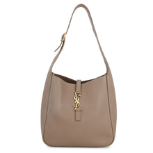 Load image into Gallery viewer, SAINT LAURENT PARIS LE 5 A 7 Soft One-Shoulder Bag Dusty Gray713938AAAUQ1722 Calf Leather Size Small