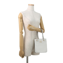 Load image into Gallery viewer, MIUMIU Madras Square Tote 2-Way Bag White5BA231_2AJB_F0009 Leather
