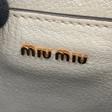 Load image into Gallery viewer, MIUMIU Madras Square Tote 2-Way Bag White5BA231_2AJB_F0009 Leather