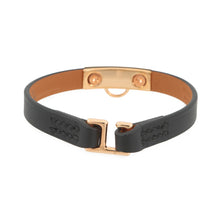将图像加载到图库查看器中,HERMES Bracelet Mini Rival Size T3 Black Swift Leather
