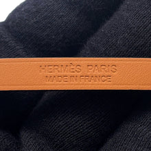 将图像加载到图库查看器中,HERMES Bracelet Mini Rival Size T3 Black Swift Leather