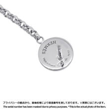 将图像加载到图库查看器中,HERMES Exlibris Hoop Earrings SV925 K18PG