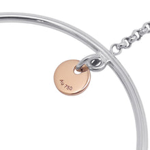 将图像加载到图库查看器中,HERMES Exlibris Hoop Earrings SV925 K18PG