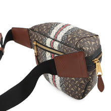 将图像加载到图库查看器中,BURBERRY TBCrossbody Bag Brown/Black/White8021483 PVC Leather Size Medium