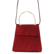 Load image into Gallery viewer, Ferragamo Gancini Handle 2WAY Bag Red suede