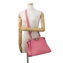 将图像加载到图库查看器中,FENDI Peekaboo Pink8BN290 Leather Size regular