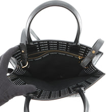 Load image into Gallery viewer, CELINE Vertical Cover 2WAYBag Black/White191542DT2.38AW PVC Leather Size Small