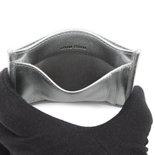 Load image into Gallery viewer, MIUMIU Matelasse Leather Card Case Silver5MC076_2FPP_F0118 Nappa Leather