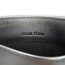 Load image into Gallery viewer, MIUMIU Matelasse Leather Card Case Silver5MC076_2FPP_F0118 Nappa Leather