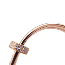 将图像加载到图库查看器中,CARTIER Juste Un Clou Bracelet Double Diamond Size 19N6708419/N6708400 18K Pink Gold