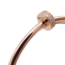 将图像加载到图库查看器中,CARTIER Juste Un Clou Bracelet Double Diamond Size 19N6708419/N6708400 18K Pink Gold