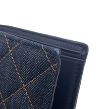 将图像加载到图库查看器中,CHANEL Matelasse Wallet with Passport Case NavyAP4665 Denim/Lambskin
