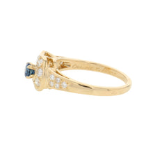 将图像加载到图库查看器中,Chaumet Sapphire Ring Size Approximately No. 10 18K Yellow Gold