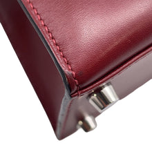 Load image into Gallery viewer, HERMES Kelly Sellier Rouge H Box Calf Leather Size 25