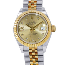 将图像加载到图库查看器中,ROLEX Lady-Datejust W28mm Stainless Steel K18YG Champagne Dial279173G