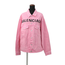 Load image into Gallery viewer, BALENCIAGA Logo Denim Jacket Size 34 Pink594386TEW378000 Cotton100%