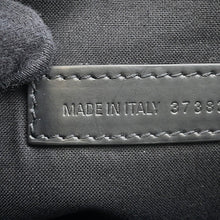 Load image into Gallery viewer, BALENCIAGA Navy Clip Clutch Back Natural/Black373834 9260 Leather Canvas