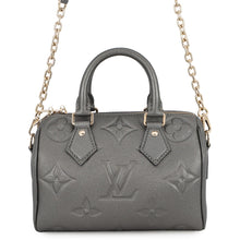 Load image into Gallery viewer, LOUIS VUITTON Speedy Bandouliere GunmetalM12013 Monogram Empreinte Leather Size 20