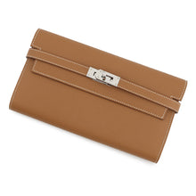将图像加载到图库查看器中,HERMES Kelly Wallet Long Gold Epsom