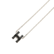 将图像加载到图库查看器中,HERMES Pop Ash Necklace Size Mini Black Metal