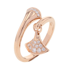 将图像加载到图库查看器中,BVLGARI Diva Dream Diamond Ring Size Approximately No. 12351032 18K Pink Gold