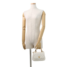 Load image into Gallery viewer, CHANEL Coco Handle 2WAYHandbag WhiteAS2215 Lambskin Size XXS