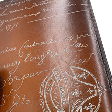 Load image into Gallery viewer, Berluti Calligraphy Bifold Wallet Brown Leather
