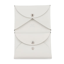 将图像加载到图库查看器中,HERMES Calvi Duo Springhorse Blanc Swift Leather