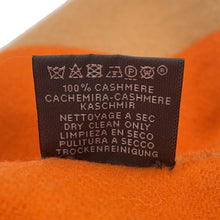 Load image into Gallery viewer, HERMES Scarf Grand Mall Orange/Brown Cashmere100%