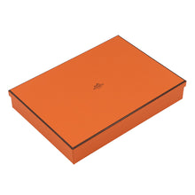 Load image into Gallery viewer, HERMES Scarf Grand Mall Orange/Brown Cashmere100%