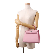 Load image into Gallery viewer, HERMES Kelly Sellier Mauve Sylvestre Epsom Size 25