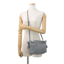 Load image into Gallery viewer, LOEWE flamenco Silver Lurex fabric Leather