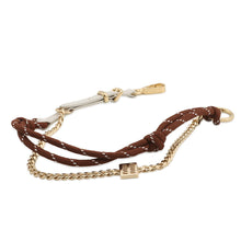 Load image into Gallery viewer, MIUMIU Trick Key Ring Brown/White5TL510_2CRT_F0KMH Leather