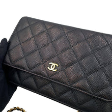 Load image into Gallery viewer, CHANEL Matelasse Classic Chain Wallet BlackAP0250 Caviar Leather