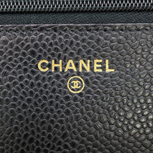 Load image into Gallery viewer, CHANEL Matelasse Classic Chain Wallet BlackAP0250 Caviar Leather