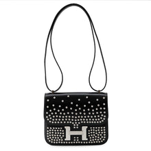 将图像加载到图库查看器中,HERMES Constance3 Miroir Cloute Black Box Calf Leather Size Mini