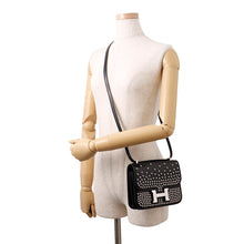 Load image into Gallery viewer, HERMES Constance3 Miroir Cloute Black Box Calf Leather Size Mini