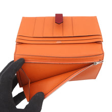 将图像加载到图库查看器中,HERMES Bearnsfre Verso Ruby/Orange Epsom