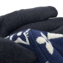将图像加载到图库查看器中,LOUIS VUITTON Monogram all-over print knitted fabric Size S Navy/WhiteRM211Q Cotton78% Nylon18% Polyurethane4%