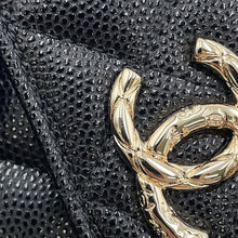 Load image into Gallery viewer, CHANEL Matelasse Small Flap Tri-fold Wallet BlackAP4319-B18212-94305 Caviar Leather
